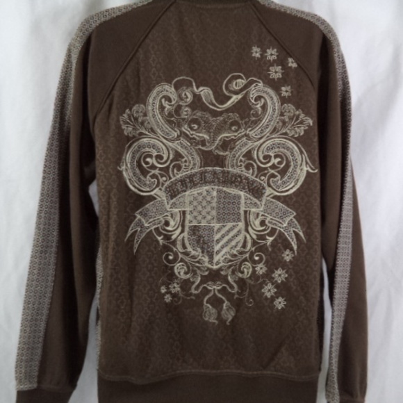 Billabong Womens Brown Embroidered Warm Up Jacket - Picture 6 of 8